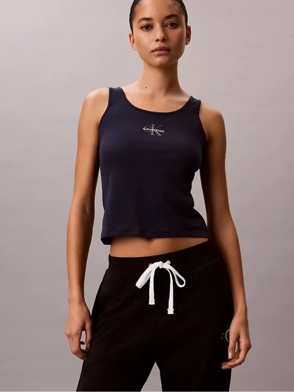 Calvin Klein Black Ribbed Tank